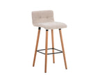 Bar stools - Fabric / Wood - Cream - Chicyla WJLF33829