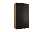 Chicyla 1 Sliding Door Wardrobe 235.2/130/60 2 Doors Chicyla/Black/Black DUFN18984