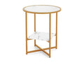 Round side table with white metal end, 50x50x60 cm, 20 0005207 JSYK18308