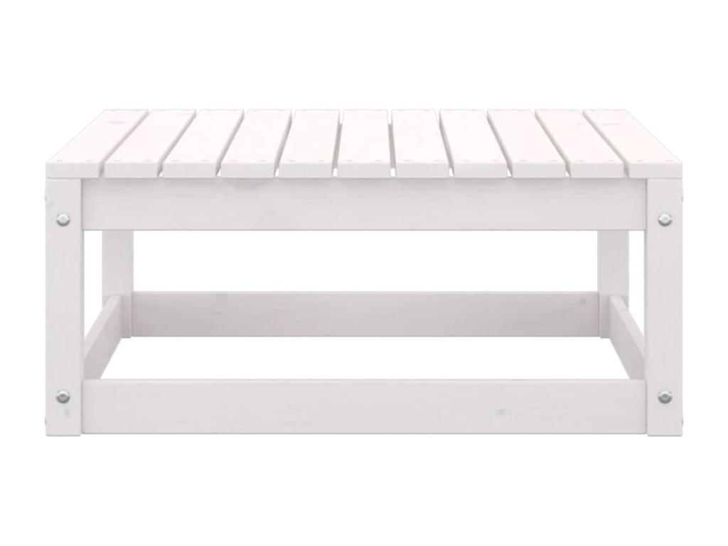 3-piece garden furniture set, white, solid pine wood JCAB67068