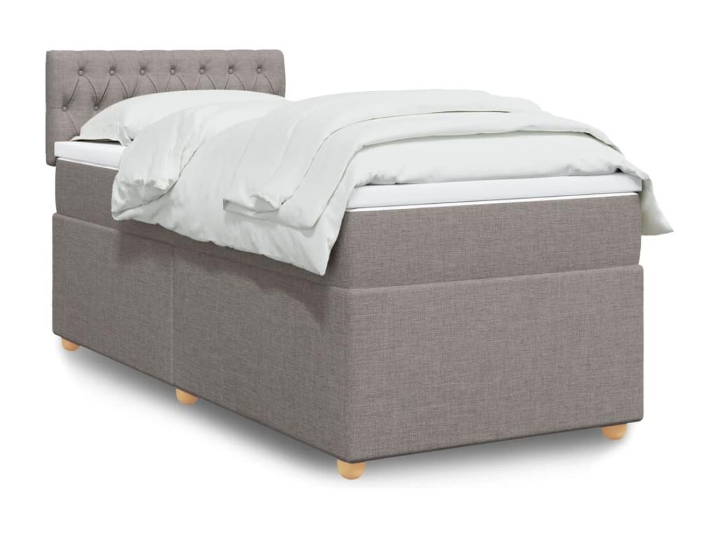 Chicyla bed base with Chicyla mattress 100x200 cm Fabric LRPN05894