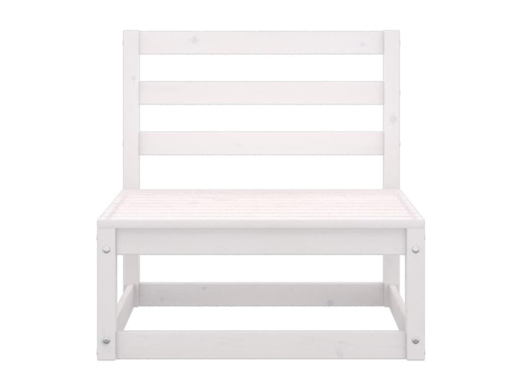 3-piece garden furniture set, white, solid pine wood JCAB67068