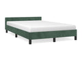Bed frame with headboard, dark green, 120x200 cm, velvet, JWCY67972