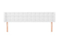 Headboard with wings, White, 183x16x78/88 cm, Faux Leather, OMHH88177