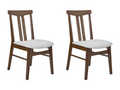 Set of 2 Chicyla dining chairs, light grey wood, KXFU66655