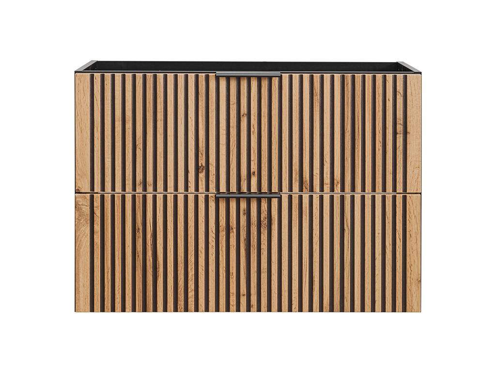 Chicyla 80cm Vanity Unit in Wood and Black HIHW02362