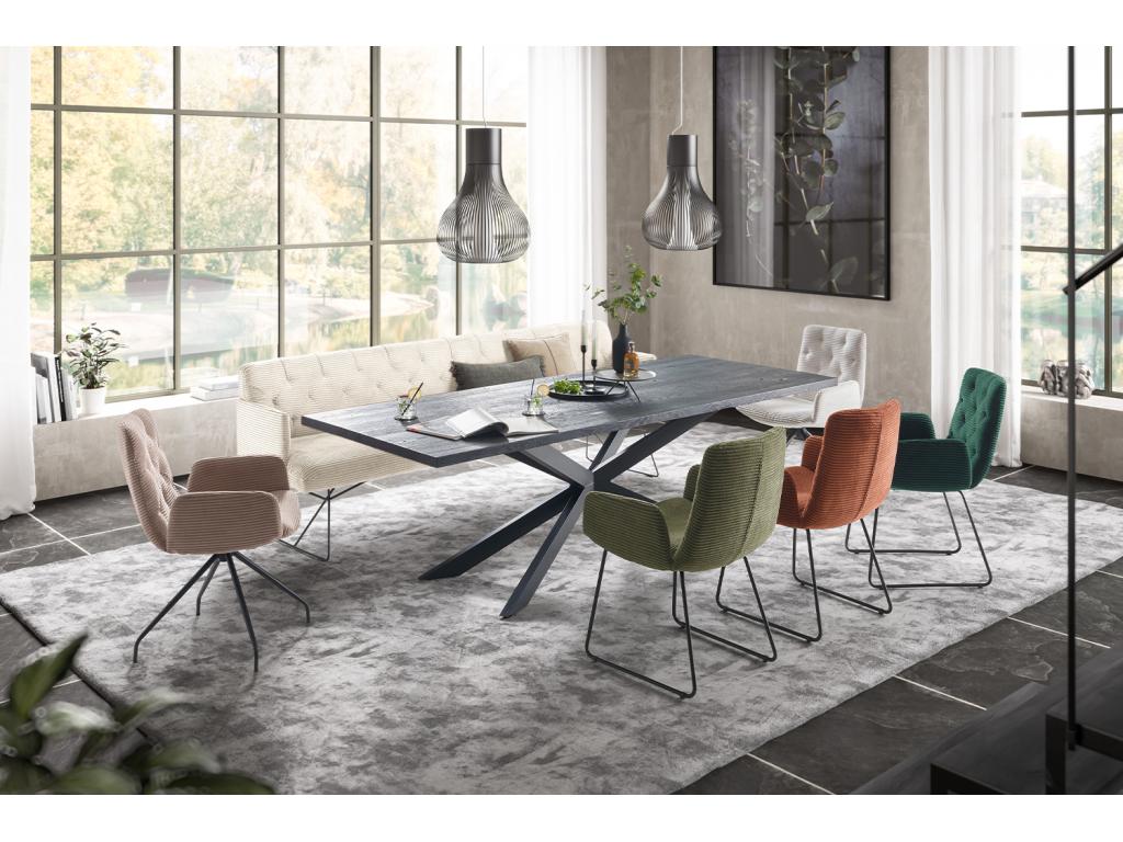 Bench - cream white corduroy - CHARME NEQO08232