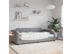 Light gray daybed 90x190 cm fabric SSZC20246