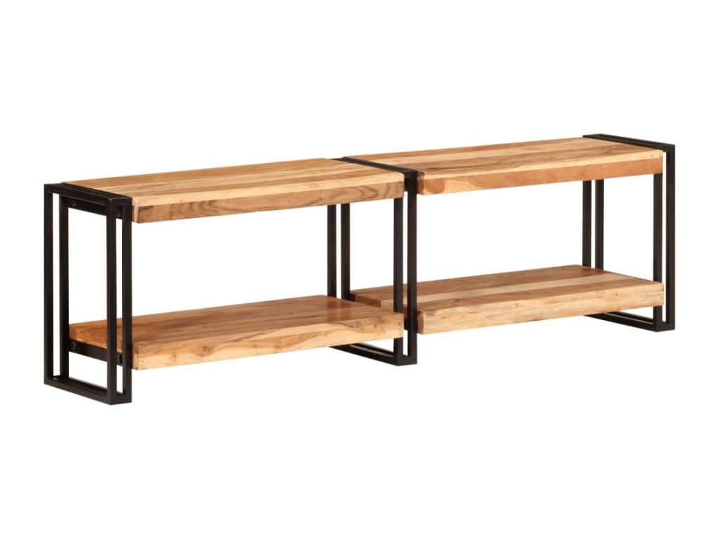 TV stand 140x30x40 cm solid Domopure wood BMGL71694