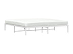 White metal bed frame 193x203 MPLN65322