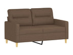 2-seater sofa, brown, 120 cm, fabric, ZEDA35251