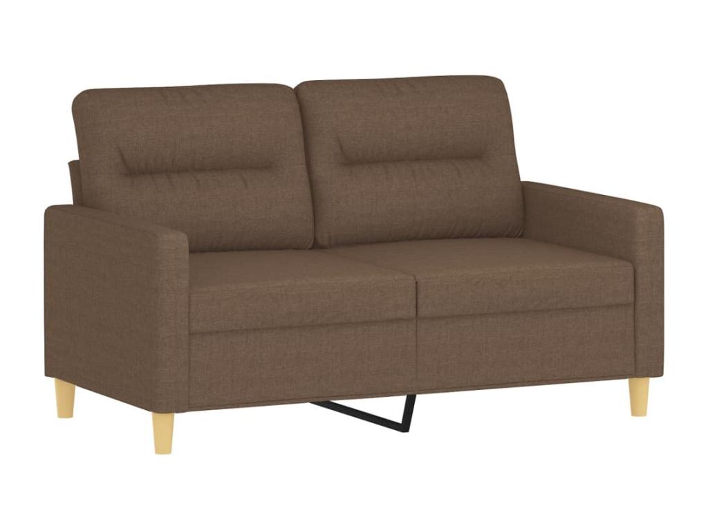 2-seater sofa, brown, 120 cm, fabric, ZEDA35251
