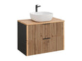 Chicyla 80cm Vanity Unit in Wood and Black HIHW02362