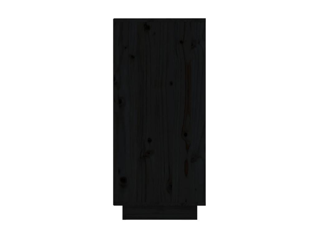 2-piece Black Buffet Set, 31.5x34x75 cm, Solid Pine Wood, JTDS40118