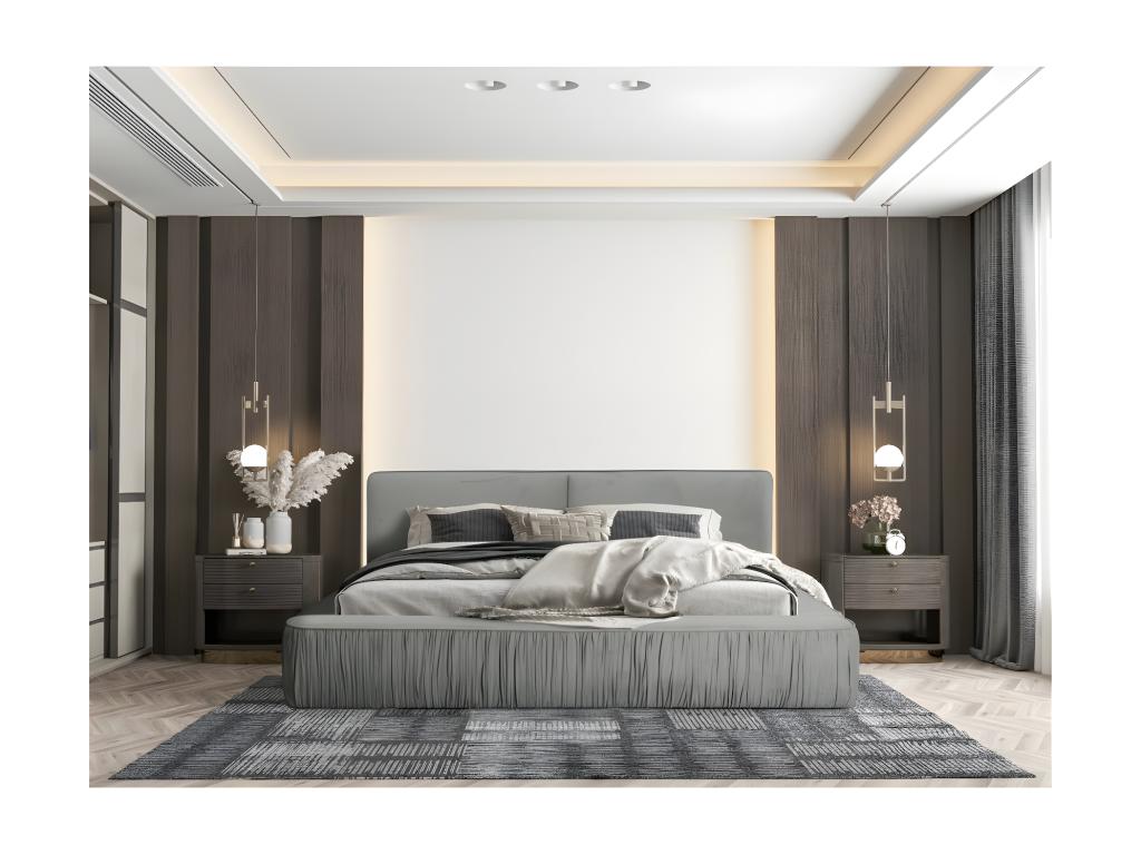 Storage bed 180x200 Grey - Chicyla Collection XOBQ99678
