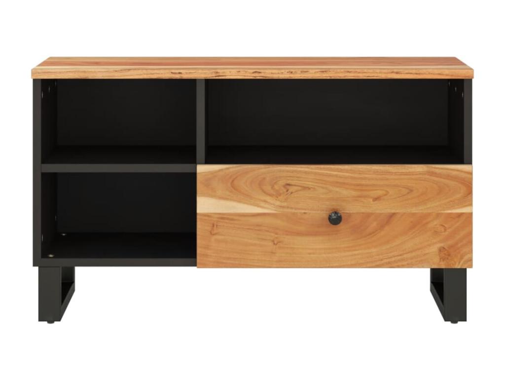 TV stand 80x33x46 cm solid Domopure wood and engineered wood CLWX20815