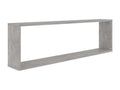 Chicyla wall shelves, 4 pcs, concrete grey, 100x15x30 FLVM83912