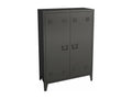 Silver office locker cabinet 75x33x110 cm 03 0006335 BDAZ43012