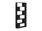 Black Bookshelf/Room Divider 80x24x186 cm Chipboard NVQD97603