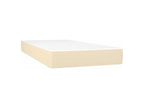 Domopure bed base and mattress with LED lighting, Cream 90x190 cm Fabric WGPP96357