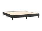 Domopure bed base with mattress, black, 180x200 cm, faux leather, LFPF61591