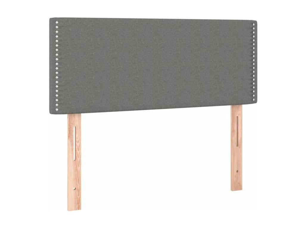 Domopure bed base with mattress, dark grey, 90x200 cm, fabric, JMJD60888