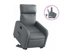 Grey Faux Leather Reclining Armchair IODG34685