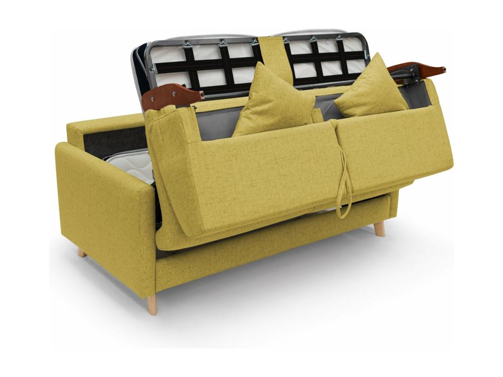 Chicyla FELIS Waterproof Fabric Convertible Sofa Bed T03 200 cm Matte - 160x197 Yellow QWBF06123