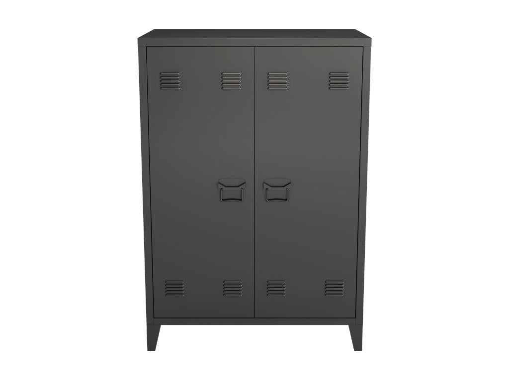 Silver office locker cabinet 75x33x110 cm 03 0006335 BDAZ43012