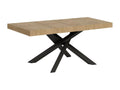 Extendable table 90x120/224 cm Volantis Premium Oak Nature Anthracite frame KMAN81744