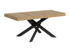 Extendable table 90x120/224 cm Volantis Premium Oak Nature Anthracite frame KMAN81744