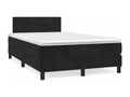 Domopure bed base with black velvet mattress 120x190 cm IMWZ54448