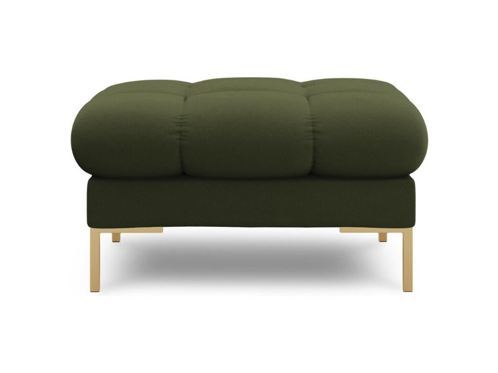 Domopure - Domopure pouf in green structural fabric - 60x60x41cm PFIF58927