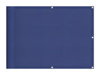 Blue balcony screen 75x1000 cm polyester Domopure QDVM08333