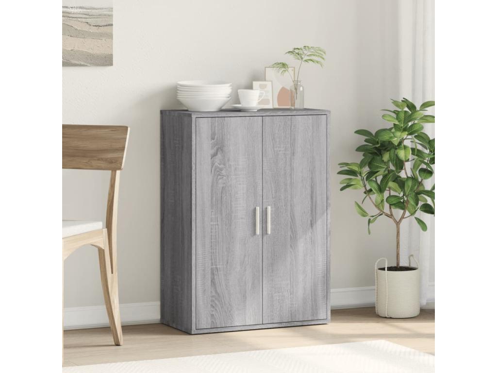 Domopure grey sideboard 60x31x84 cm engineered wood XFTE75326