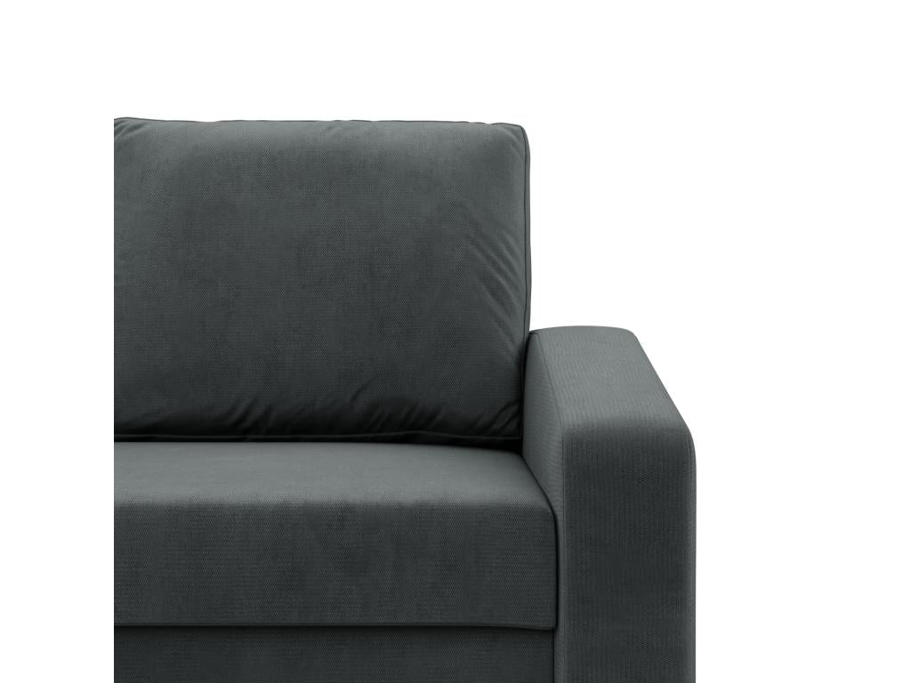 2-seater sofa with sleeper function, Dark Grey EPGO93848