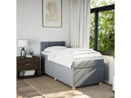 Domopure bed base with light grey mattress 100x200cm Fabric KBFY80840