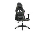 Gaming chair, black and camouflage faux leather, KBZV09758