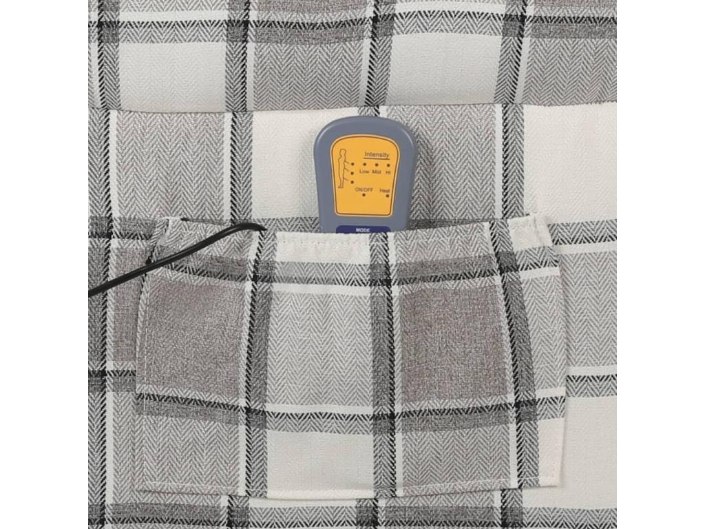 Reclining Massage Chair Grey Fabric 3 CUIK74551