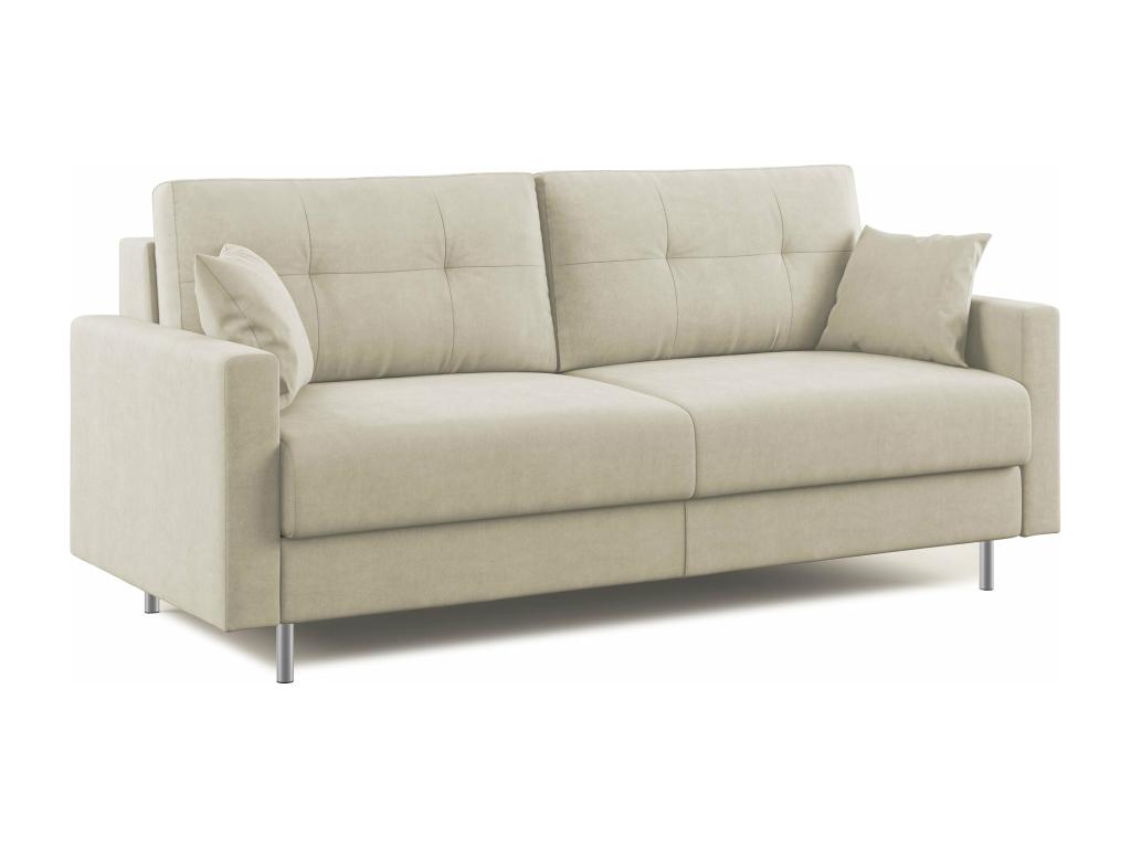 Domopure Detachable Microfiber Convertible Sofa T11 188 cm matte - 140x197 cream KYON43676