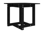 Coffee table, black, 50x50x45 cm, solid pine wood, 2 pieces, YLTR71671