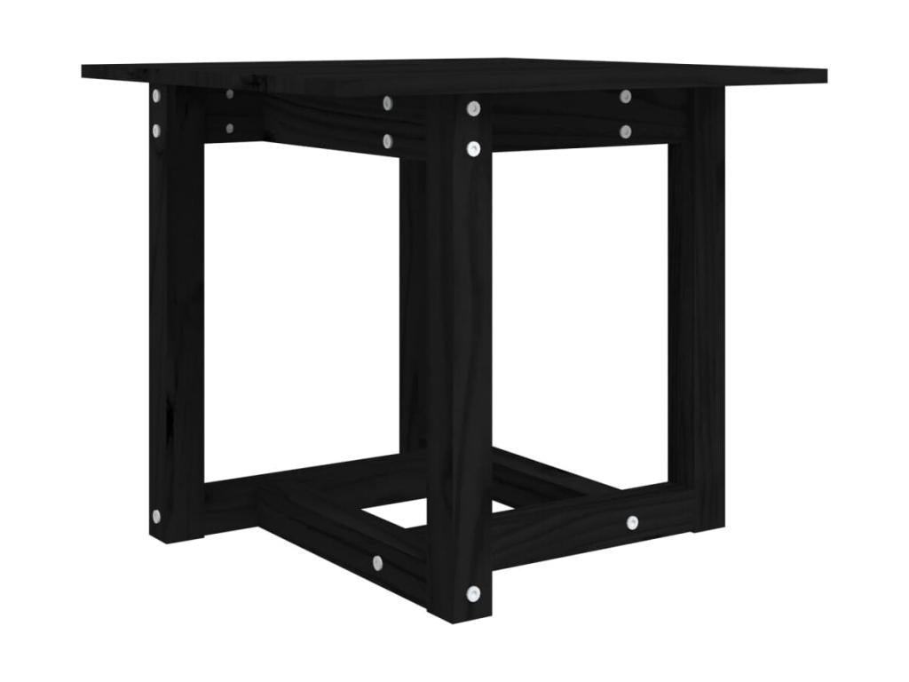Coffee table, black, 50x50x45 cm, solid pine wood, 2 pieces, YLTR71671