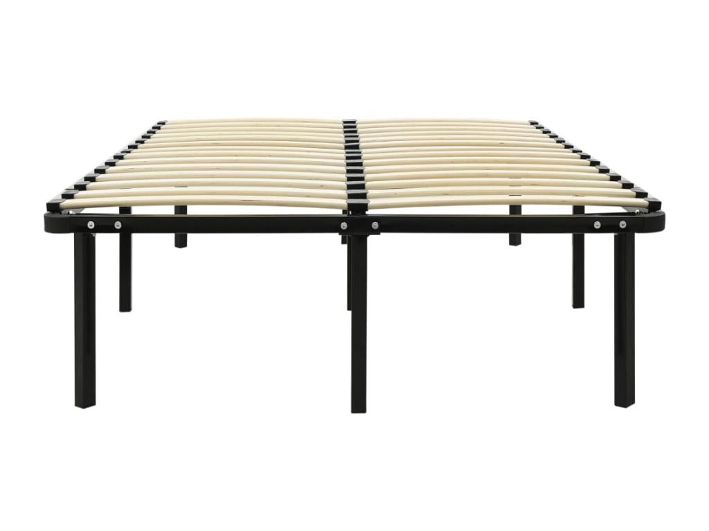 Black Metal Bed Frame 160x200 cm NHVX16426