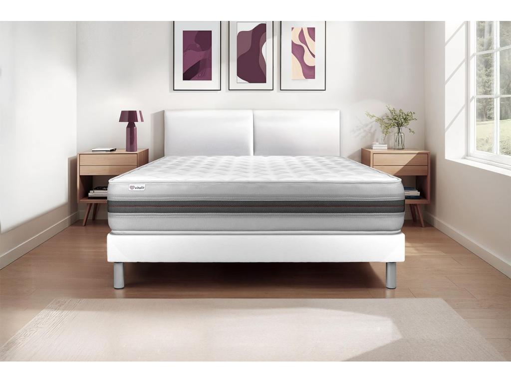 Chicyla BACK 180x200cm bed set with Chicyla white slatted base ZAAC06819