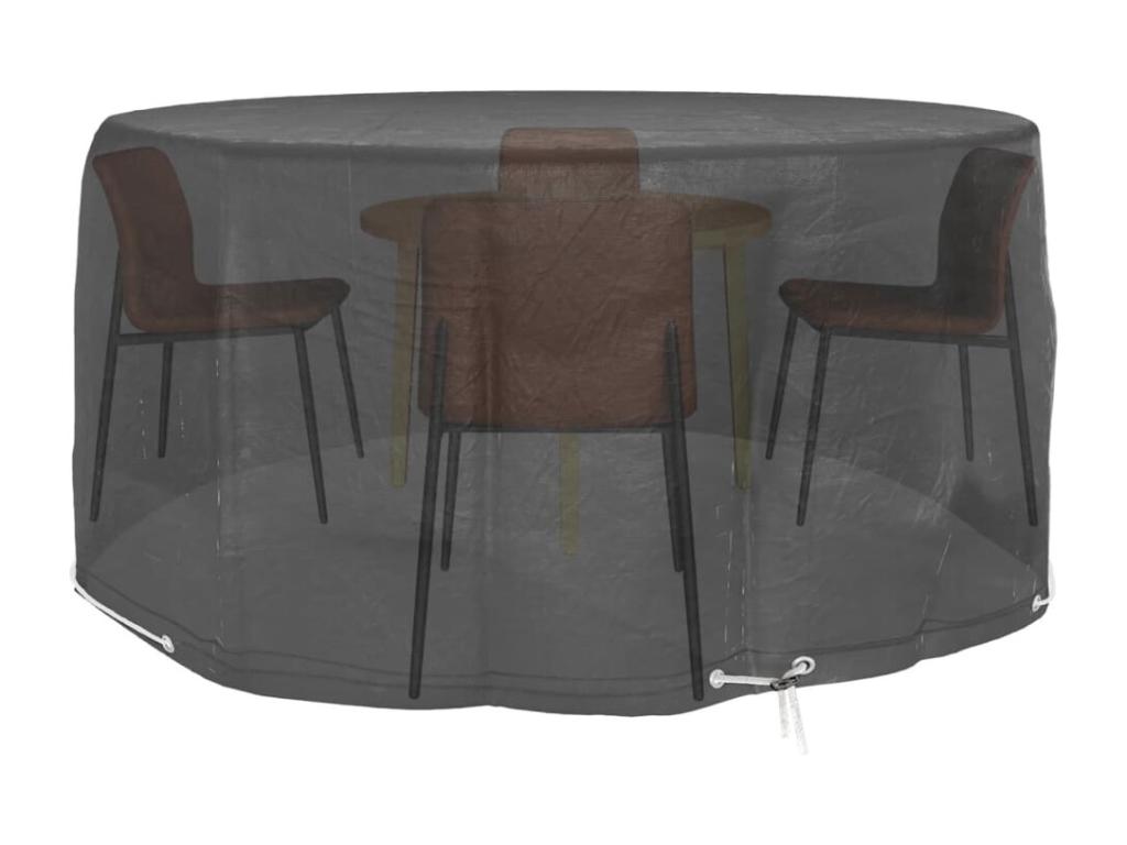 Garden furniture covers, 2 pieces, 10 eyelets, 230x90 cm, round, OYYL70253