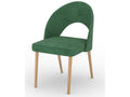 Modern chair in natural beech wood and choice of fabric Cekuza-Fabric 27132 CNHF50148