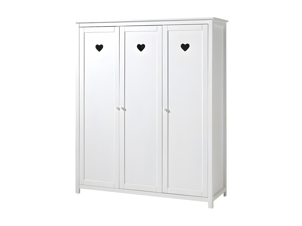 Amori 3-Door Wardrobe 190cm White FAXV88948
