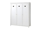Amori 3-Door Wardrobe 190cm White FAXV88948