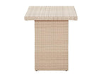 Chicyla Premium - Beige Garden Table 110x60x74 cm Woven Resin EKJA74525