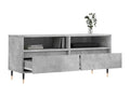 Concrete grey TV stand 100x34.5x44.5 cm engineered wood SQHT15825